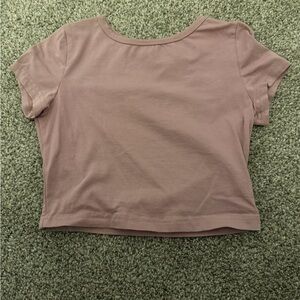 SHEIN Mauve Crop Top